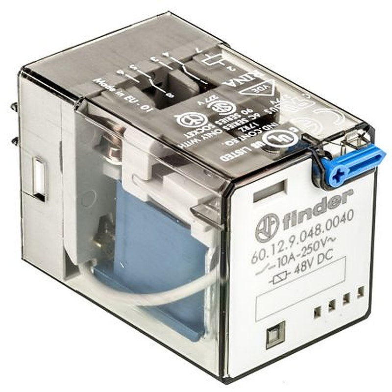 Finder Power Relay, 48V dc Coil, 10A Switching Current, DPDT