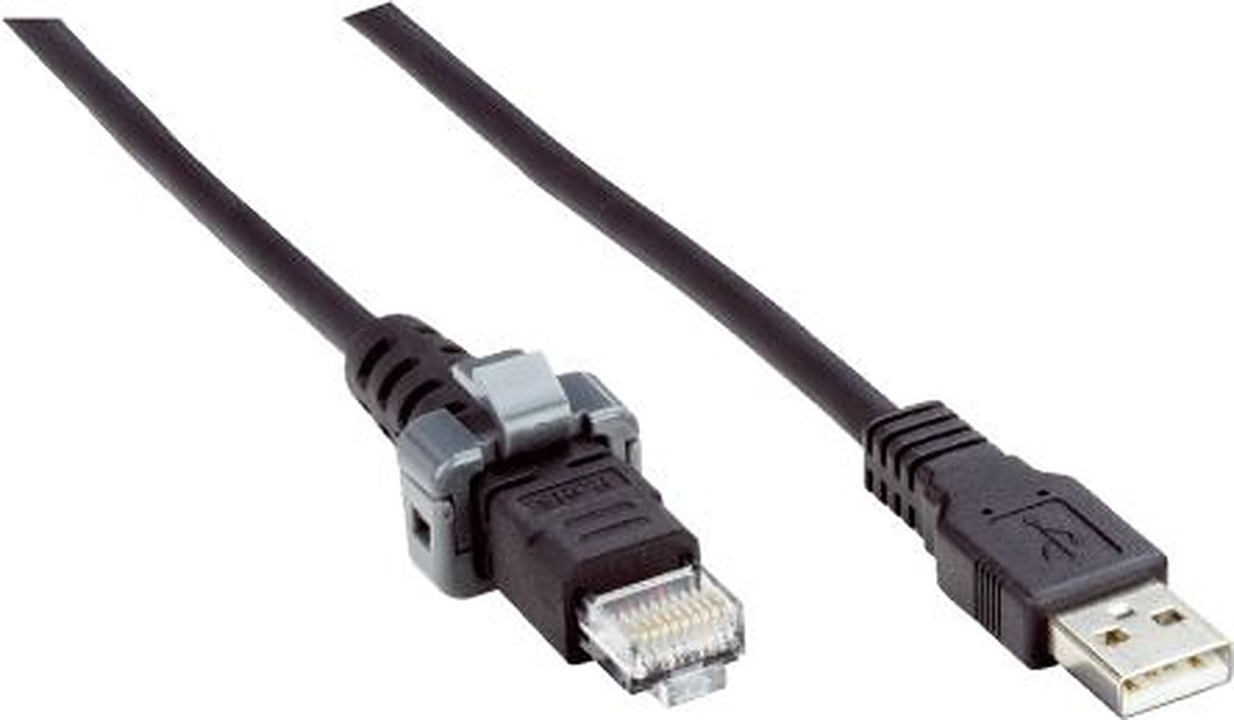 SICK Male USB Type A to Male RJ45 Cable, 3 m, 60452 Series