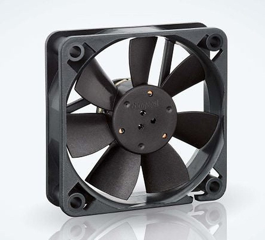 ebm-papst 600 F Series Axial Fan, 24V dc, 29 m³/h, 1.1 W, 46 mA Max, IP20 60 mm 60mm 15 mm