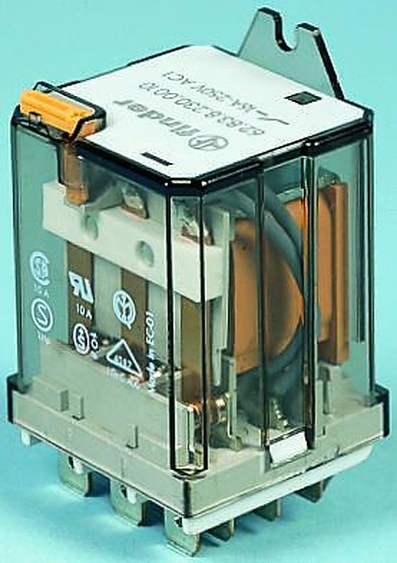 Finder 62 Series Series Power Relay, Flange Mount