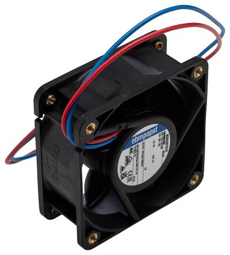 ebm-papst 620 Series Axial Fan, 24V dc, 56 m³/h, 3.6 W, 210 mA Max 60 mm 25mm 25 mm
