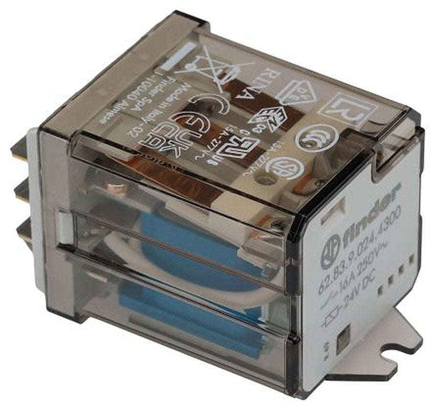 Finder Flange Power Relay, 24V dc Coil, 16A Switching Current, 3PST