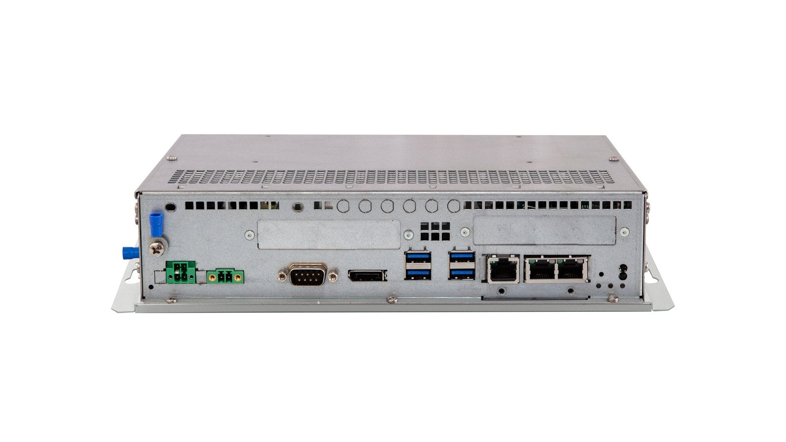 6300B-EW1 Box PC, 24VDC, S0 - No expansion slot, No riser, No wireless, Atom x-6425E, 16GB, No M.2 SSD, 256GB 2.5" SSD, No CFast, fTPM (BIOS), No NOVRAM, 1x Ethernet Port+1 USB, 1x Remote Video Link (Long Distance), Windows 10 IoT Enterprise LTSC 2021, OS Storage 2.5" SSD, No Software, No Software, No Software