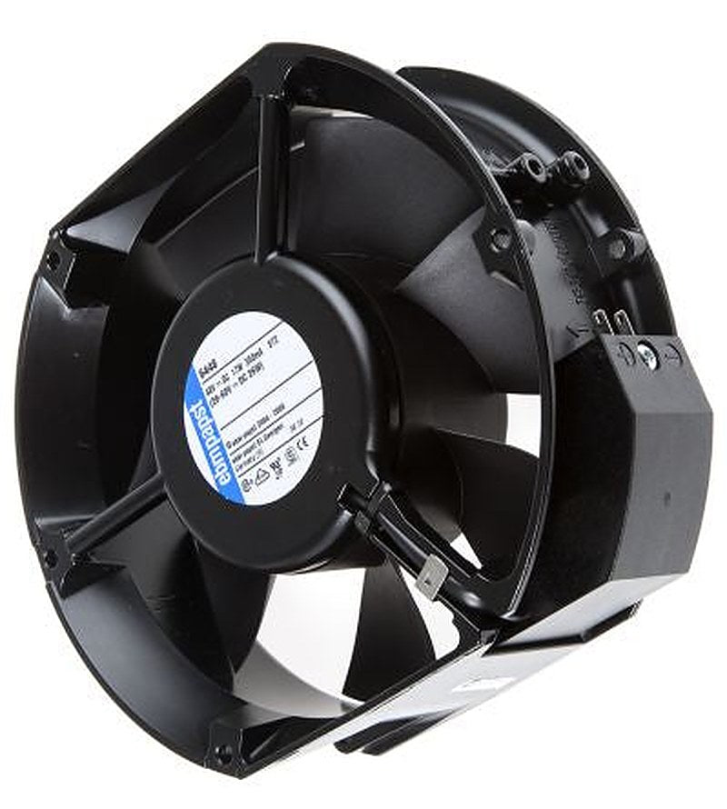 ebm-papst 6400 Series Axial Fan, 48V dc, 410 m³/h, 17 W, 350 mA Max, IP54 150 mm 172mm 51 mm