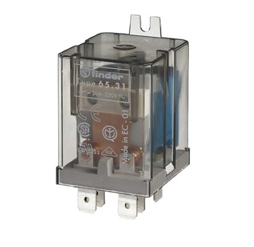 Finder Flange Power Relay, 12V dc Coil, 30A Switching Current, 1 NO