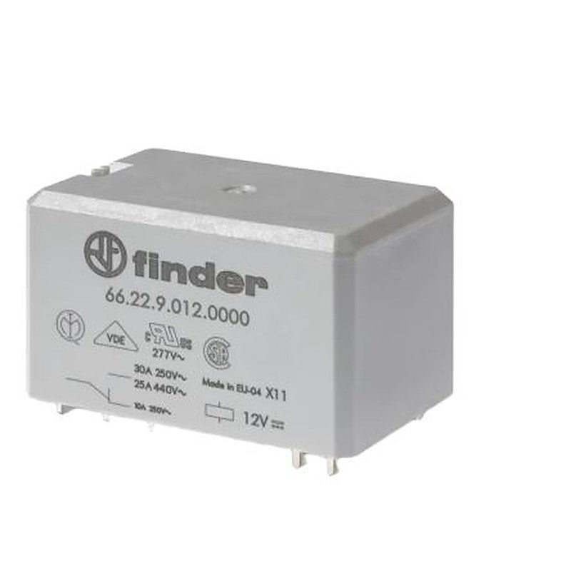 Finder PCB Non-Latching Relay, 24V Coil, 30A Switching Current, 2 CO
