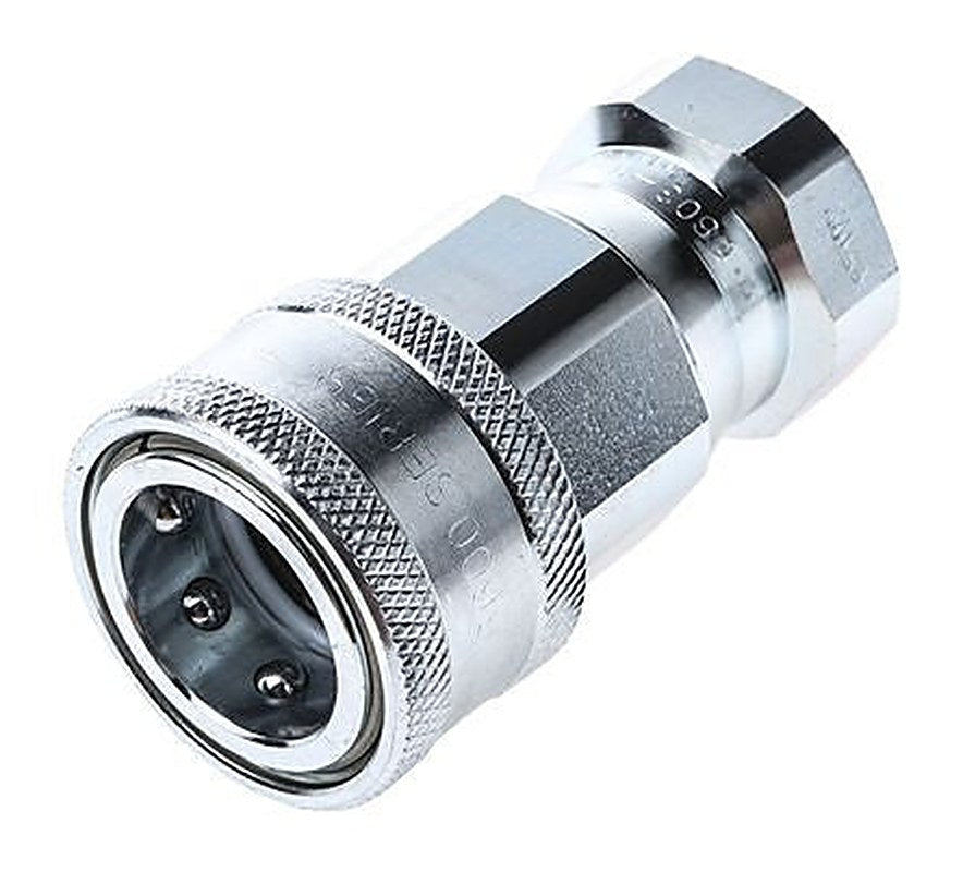 Parker Steel Hydraulic Quick Connect Coupling Female G 3/4 in, 28 Mpa