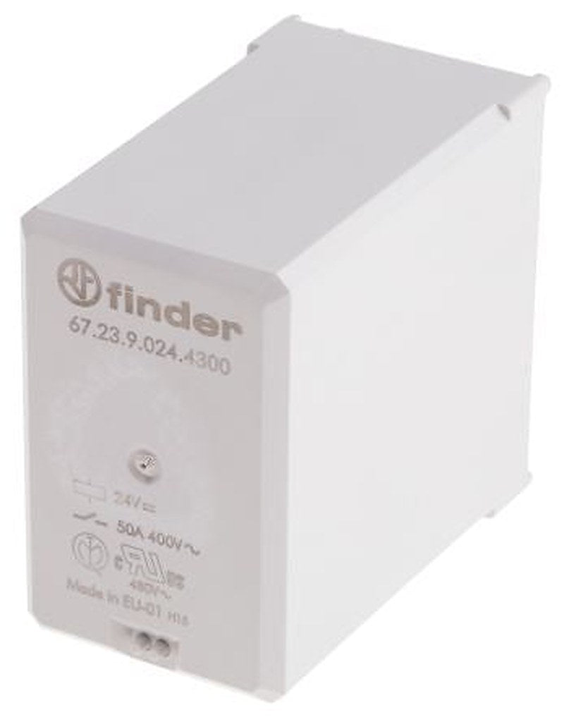Finder PCB Power Relay, 24V dc Coil, 50A Switching Current, 3 NO