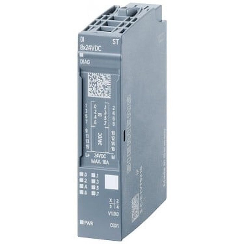 SIPLUS ET 200SP, digital input module, DI 8x 24 V DC Standard, -40...+70°C start up -25°C with conformal coating based on 6ES7131-6BF00-0BA0 . suitable for BU type A0, Color code CC01, Module diagnostics