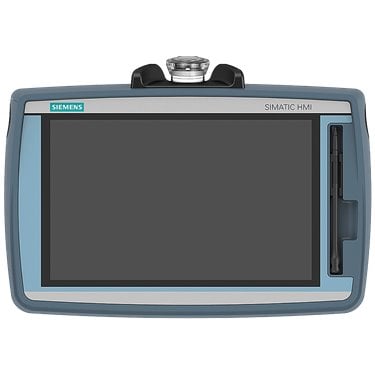 SIMATIC HMI TP1000F MOBILE RO 10.0" TFT display, 1280x800 pixels, 16 million colors, Touch operation, touch pen, 1x PROFINET/Industrial Ethernet interface, 1x multimedia card, 1x USB, no key-operated switch, acknowledgement button, 1 emergency stop/stop button with Remote Operate