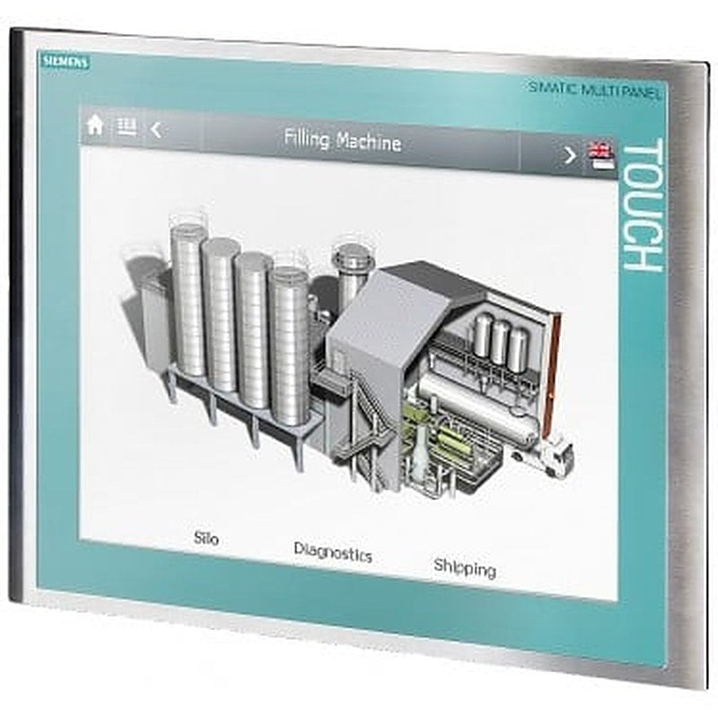 SIMATIC MP 277 10" Touch stainless steel front, continuous decorative film, retentive memory Degree of protection front IP66K, Ex 2/22 10.4" TFT display, configurable with WinCC flexible