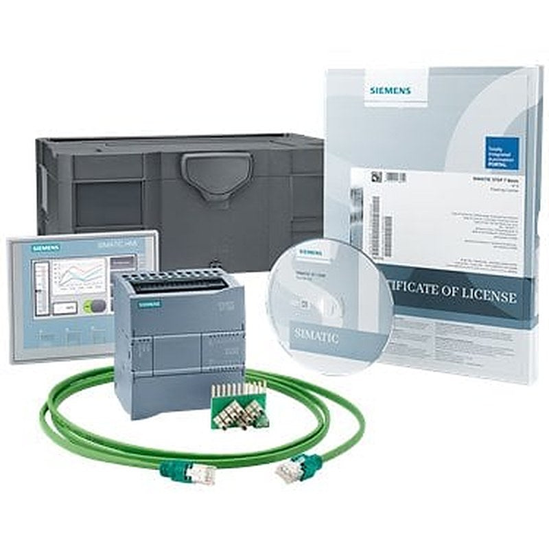 S7-1200+KTP400 Basic starter kit Consisting of: CPU 1212C AC/DC/relay, HMI KTP400 Basic, input simulator, STEP 7 Basic, manual CD SIMATIC OPC UA S7-1200 Basic Runtime license Systainer