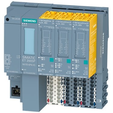 SIMATIC F-TM ServoDrive ST, drive controller for servo drives in the safety extra low voltage range, 24 to 48 V DC power supply of the drive, output current 5 A, for SIMATIC ET 200SP, with brake chopper, STO hardwired