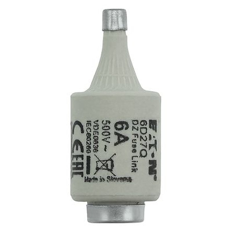 Eaton 6A D2 Bottle Fuse, E27 Thread Size, gR, 500V ac