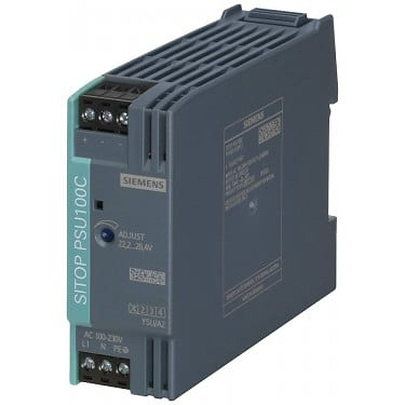 SITOP PSU100C 12 V/2 A stabilized power supply input: 100-230 V AC (110-300 V DC) output: 12 V DC/2 A *Ex approval no longer available*
