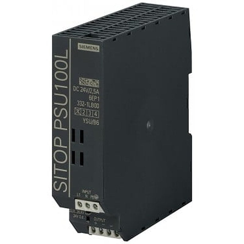 SITOP PSU100L 24 V/2.5 A Stabilized power supply input: 120/230 V AC, output: DC 24 V/2,5 A