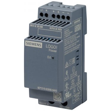 LOGO!Power 5 V / 3 A stabilized power supply input: 100-240 V AC output: 5 V DC / 3 A *Ex approval no longer available*