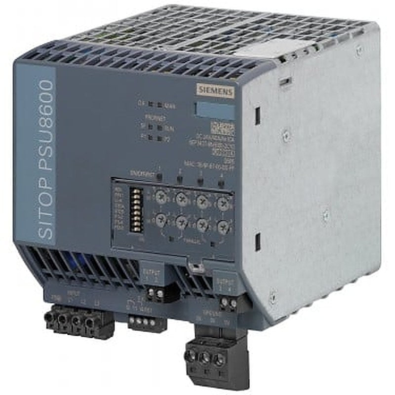 SITOP PSU8600 40 A/4x10 A PN Stabilized power supply input: 3 AC 400-500 V output: 24 V DC/40 A/4x 10 A with PN/IE connection Option for BMW