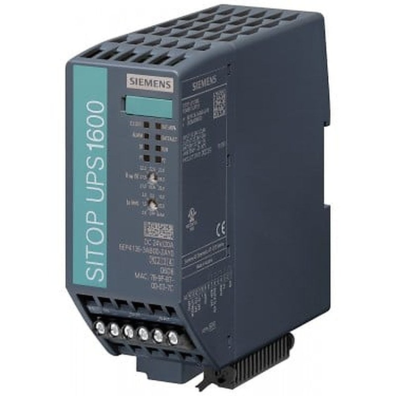 SITOP UPS1600 20 A Ethernet/ PROFINET uninterruptible power supply with Ethernet / PROFINET interface / OPC UA server / web server input: 24 V DC output: 24 V DC/20 A *Ex approval no longer available*