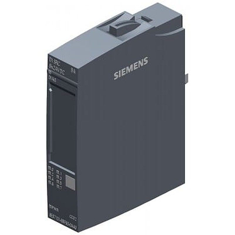 SIMATIC ET 200SP, digital input module, DI 8x 24 V DC Source Input BA suitable for BU type A0, color code CC02
