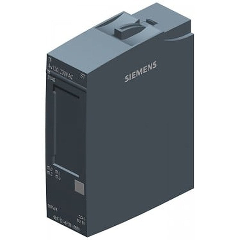 SIMATIC ET 200SP, Digital input module, DI 4x 120..230V AC Standard, type 3 (IEC 61131), Packing unit: 1 piece, fits to BU-type B1, Colour Code CC41, module diagnostics
