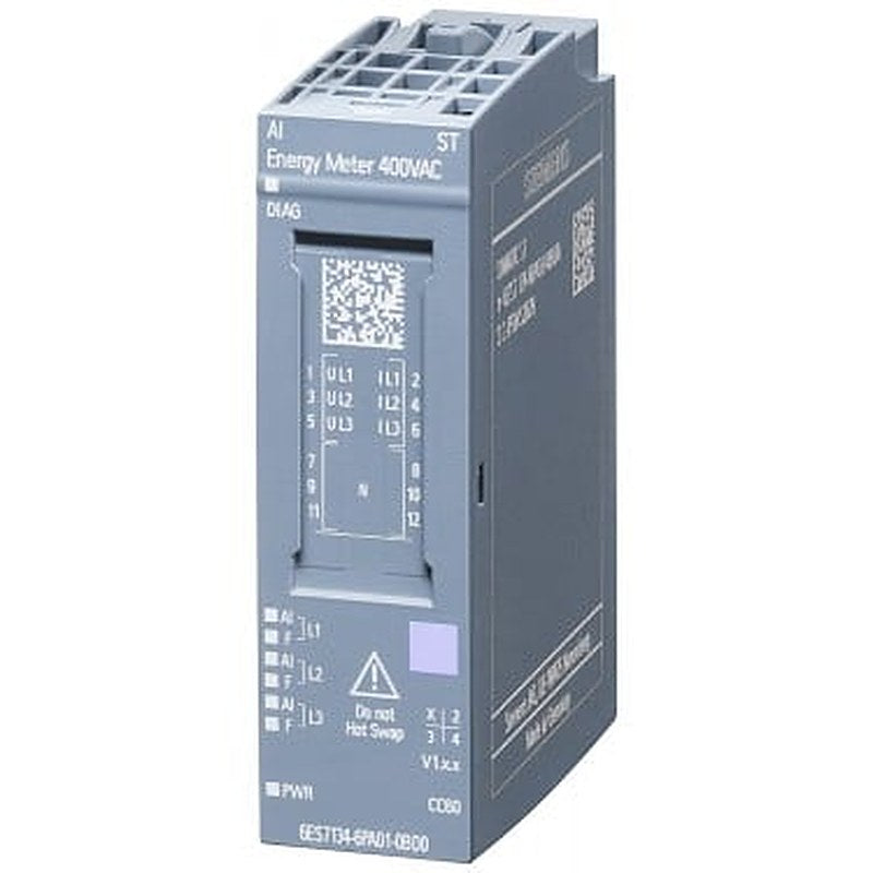 SIMATIC ET 200SP, Analog input module, AI Energy Meter 400 V AC ST, suitable for BU type D0, channel diagnostics