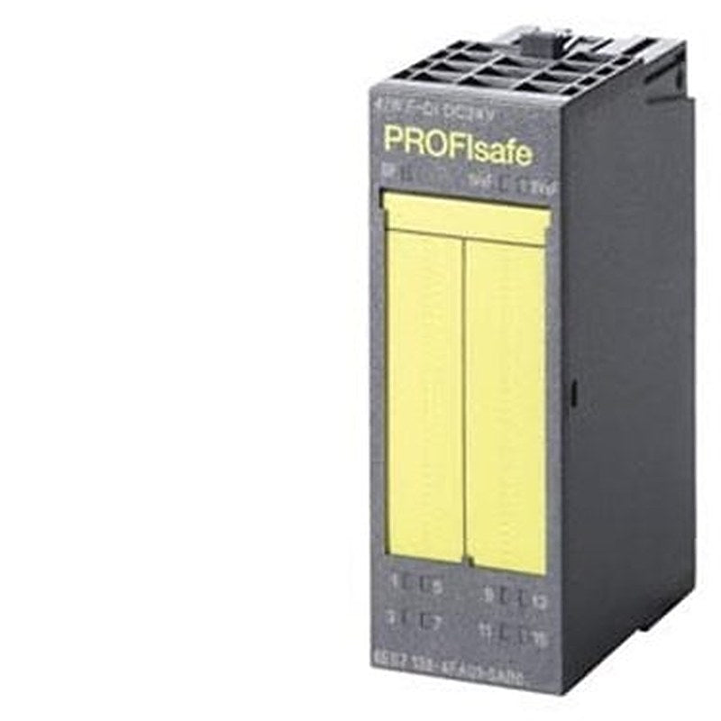 SIMATIC DP, Electronics module f. ET200S, 4/8 F-DI PROFIsafe, 24 V DC, 30 mm overall width, up to Category 4 (EN 954-1)/ SIL3 (IEC61508)/PLE (ISO13849), can also be used in PROFINET configuration with IM 151-3 HF