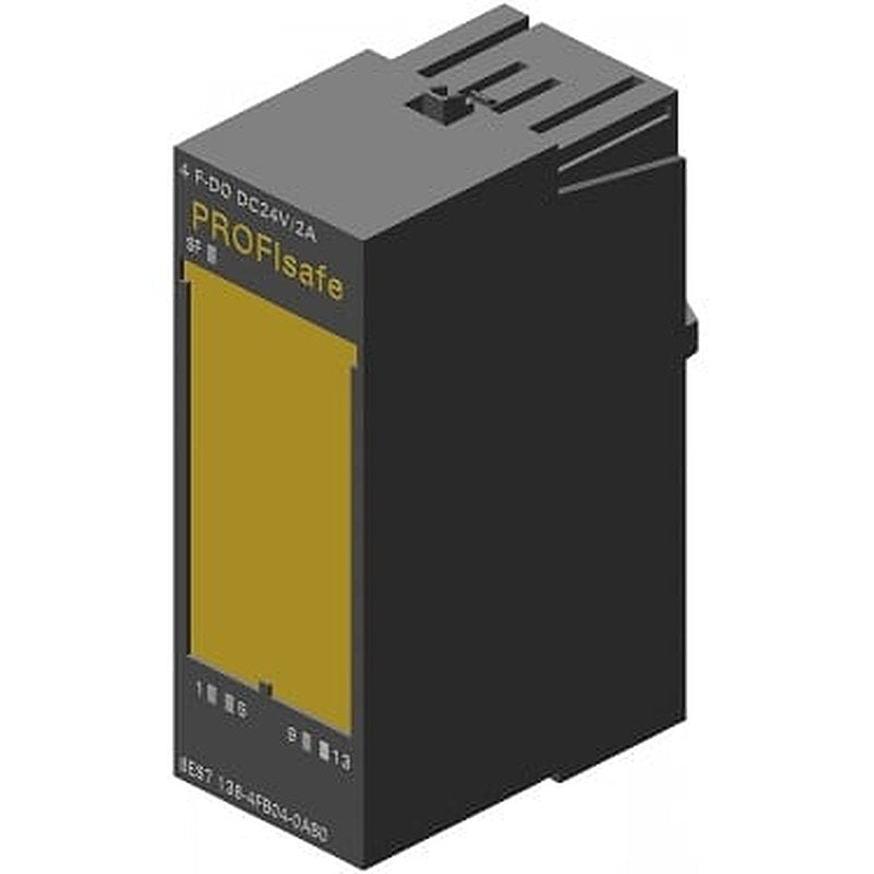 SIMATIC DP, Electronics module for ET 200S, 4 F-DO PROFIsafe, 24 V DC/2 A, 30 mm overall width, up to PL E (ISO 13849), up to SIL 3 (IEC 61508), can also be used in PROFINET configuration with IM 151-3 HF