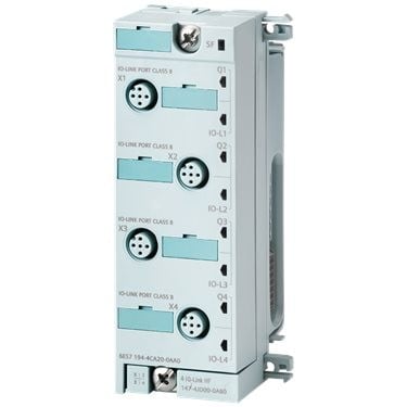 SIMATIC DP, electronic module for ET 200pro 4 IO-Link High Feature, Channel diagnostics, including bus module, Connection module IO 6ES7194-4CA20-0AA0 order separately