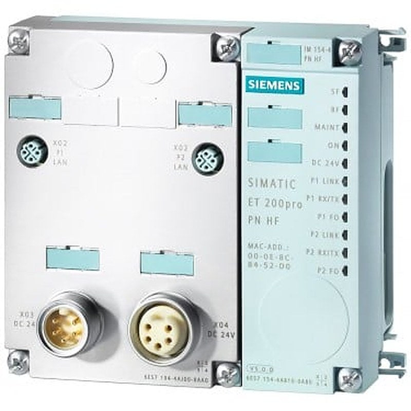 SIMATIC DP, PROFINET Interface module IM 154-4 PN, High Feature for ET 200 PRO, Integrated switch, incl. termination module, connection module in PN 6ES7194-4A.00-0AA0 order separately