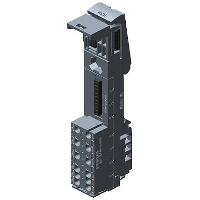 SIMATIC ET 200SP, BaseUnit BU20-P12+A0+0B, BU type D0, push-in terminals, without AUX terminals, bridged to the left, WxH: 20 mm x 117 mm