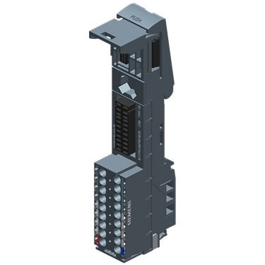 SIMATIC ET 200SP, BaseUnit BU20-P16+A0+2B, BU-TYPE U0, Packaging Unit: 1 Pieces, Push-in terminals, w/o AUX-terminals, bridged to left BU, WxH: 20mm x 117mm