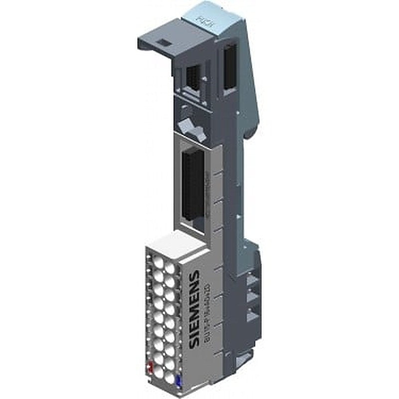 SIMATIC ET 200SP, BaseUnit BU15-P16+A0+2D, BU type A0, Pack quantity: 10 units, Push-in terminals, without AUX terminals, New load group, WxH: 15x 117 mm