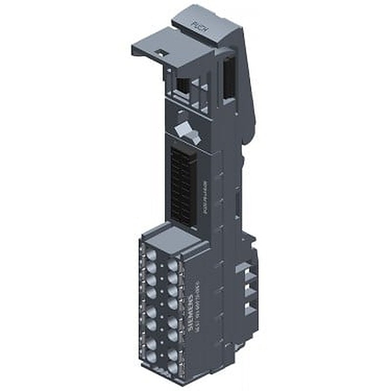SIMATIC ET 200SP, BaseUnit BU20-P8+A4+0B, BU type F0, Push-in terminals, with 4 AUX terminals, bridged to the left, WxH: 20 mmx117 mm