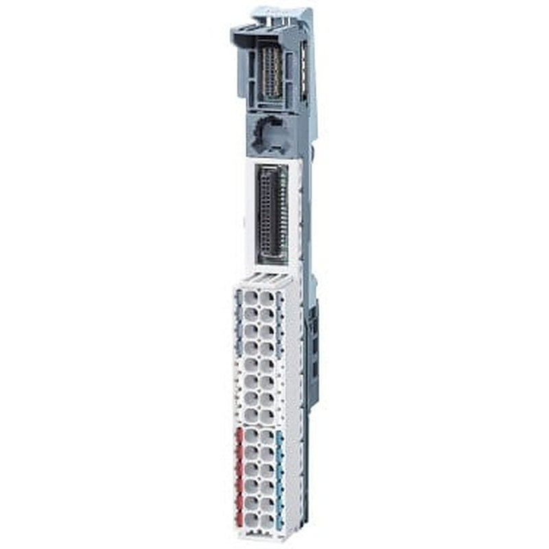 SIMATIC ET 200SP, BaseUnit BU15-P16+A0+12D/T, BU type A1, Push-in terminals, with 2x 5 add-on terminals, New load group, WxH: 15 mm x 141 mm, with temperature acquisition