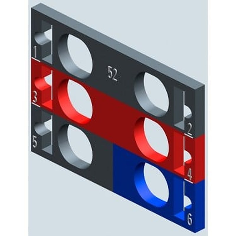 SIMATIC ET 200SP, 10 color-coded labels Color code CC52, for I/O modules, module-specific, for BU type C0
