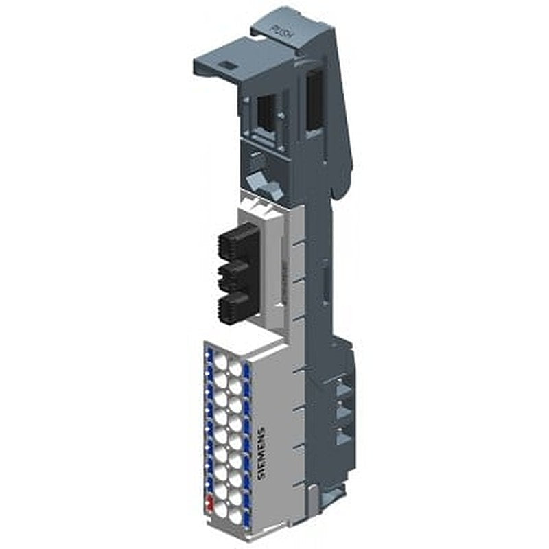 SIMATIC ET 200SP, Potential distributor module, PotDis-BaseUnit PotDis-BU Typ P2, light-colored, 1 x P1-potential, 17 x P2-potential, Push-In terminals. P1-, P2- and AUX-rail diconnected from left BU, Packaging Unit: 1 Piece, WxH: 15mm x 117mm