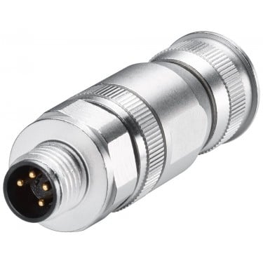 M8 connector for ET connection, 4-pole, shielded