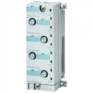 SIMATIC DP, Connection module for IO-Link master ET 200pro, 4xM12, plastic version