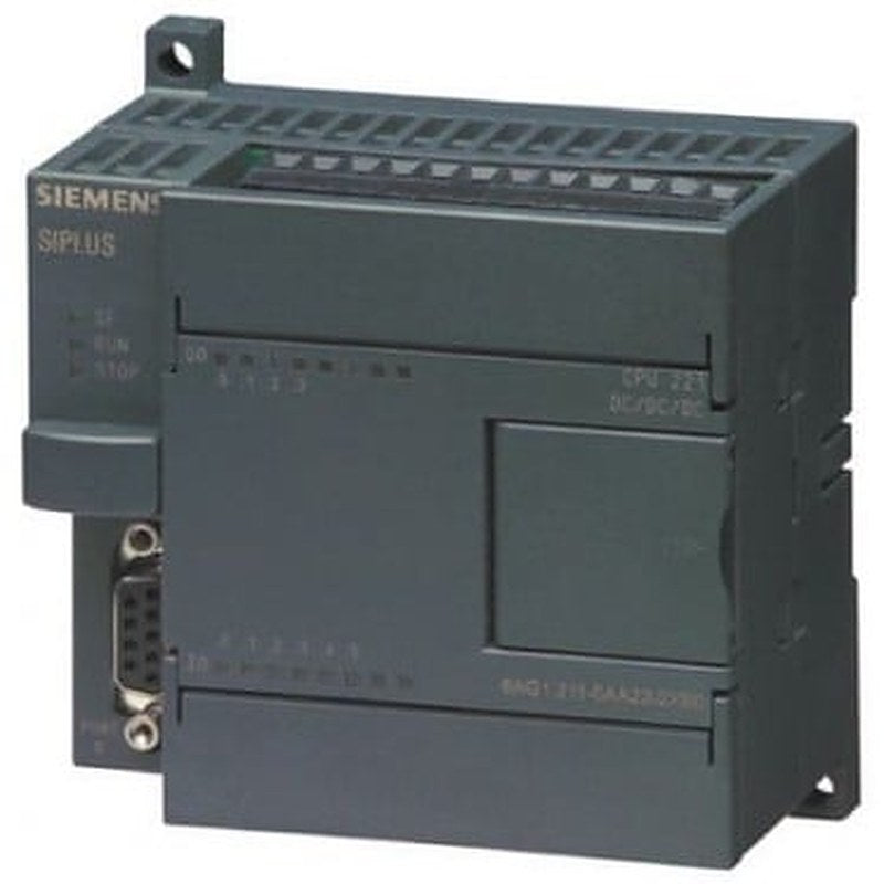 SIMATIC S7-200, CPU 221 Compact unit, AC power supply 6 DI DC/4 DO Relay outputs, 4 KB progr./2 KB data