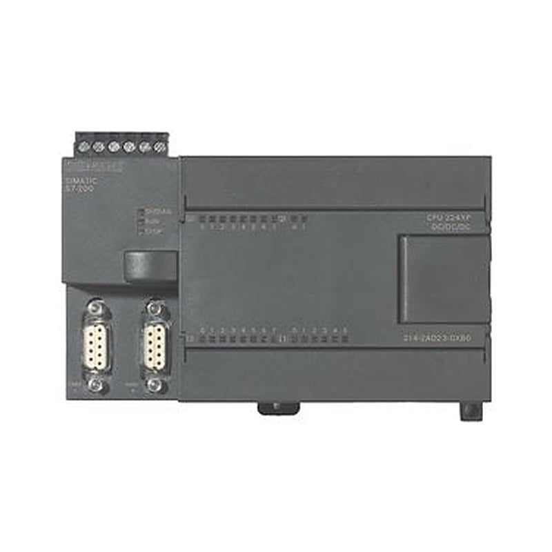 SIMATIC S7-200, CPU 224XP Compact unit, AC power supply 14DI DC/10DO relay, 2 AI, 1 AO, 12/16 KB progr./10 KB data, 2 PPI/user-programmable interface