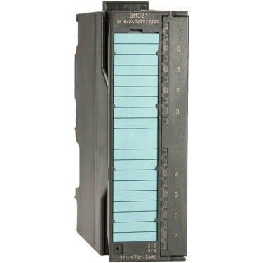 SIMATIC S7-300, Digital input SM 321, isolated, 8 DI, 120 V/230 V AC, 1x 40-pole, with single rooting/channel