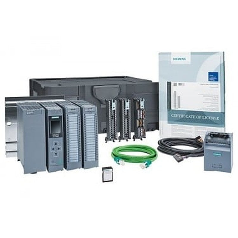SIMATIC S7-1500, STARTERKIT, CONSISTIG OF: CPU 1511-1 PN, DI 16X24VDC HF, DQ 16X24VDC/0.5A ST, POWER SUPPLY PM1507, 24V/3A, MOUNTING RAIL 160MM, SIMATIC MEMORY CARD, 4 MB, FRONTCONNECTOR, ETHERNET CABLE. STEP 7 V13 PROFESSIONAL TRIAL365-LICENSE, INFO MATERIAL, IN SYSTAINER