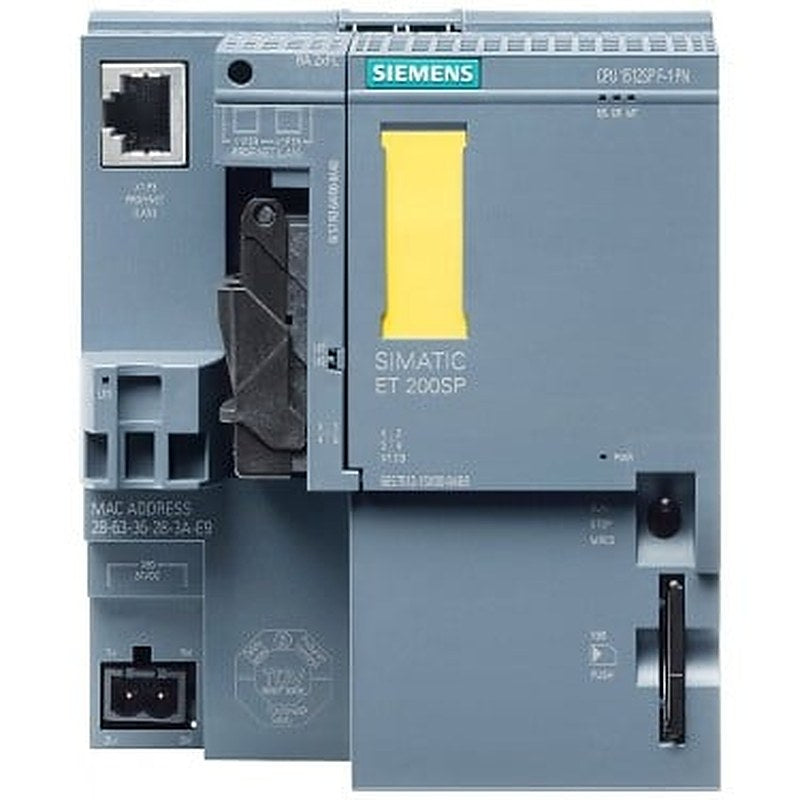 SIMATIC DP, CPU 1512SP F-1 PN for ET 200SP, Central processing unit with Work memory 300 KB for program and 1 MB for data, 1st interface: PROFINET IRT with 3-port switch, 48 ns bit performance, SIMATIC Memory Card required, BusAdapter required for Port 1 and 2