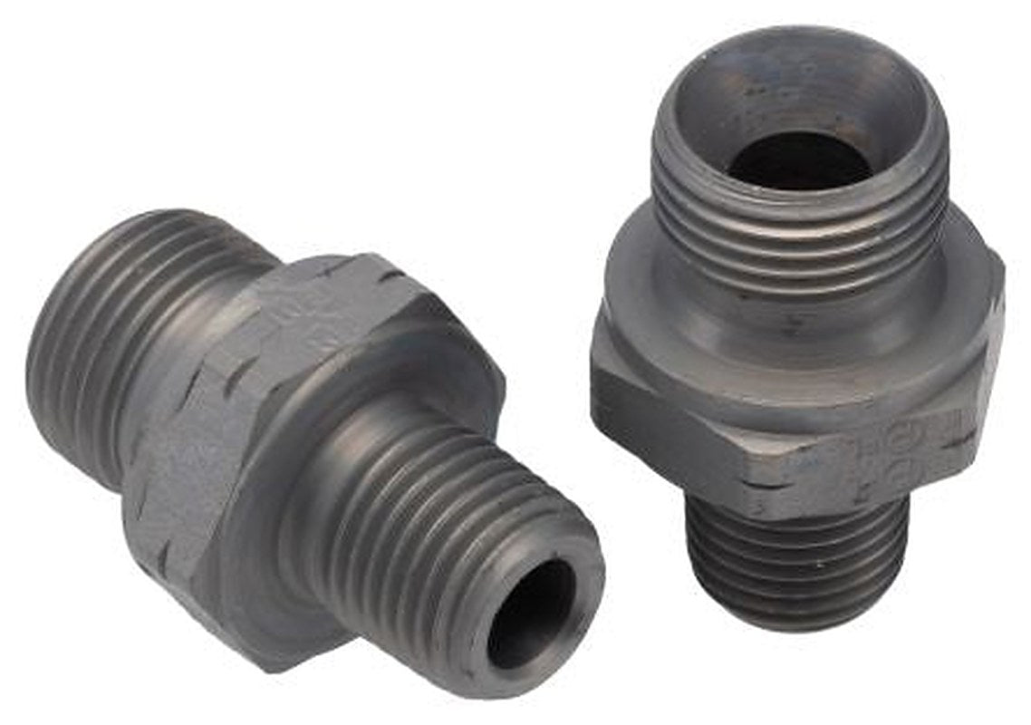 Parker 6F3MK4S Hydraulic Straight Threaded Adapter Male G, Steel, 0.375 in Hose ID