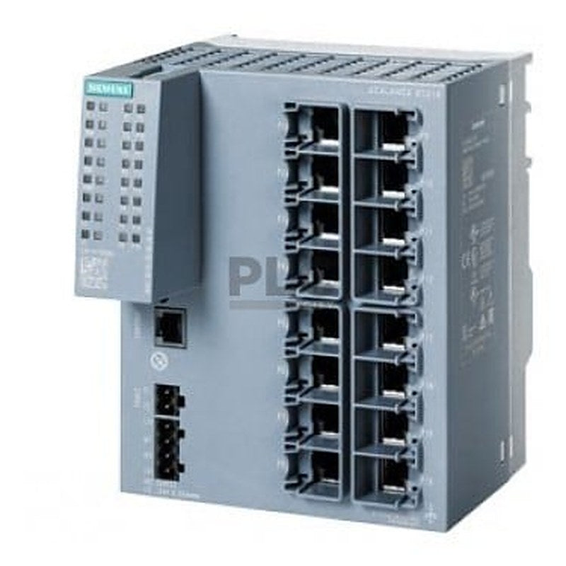 SCALANCE XC224 manageable Layer 2 IE switch; IEC 62443-4-2 certified; 24x 10/100 Mbit/s RJ45 ports; 1x console port, diagnostics LED; redundant power supply; temperature range -40 °C to +70 °C; assembly: DIN rail/S7 mounting rail/wall Office redundancy functions features (RSTP, VLAN,...); PROFINET IO device Ethernet/IP-compliant, C-plug slot;
