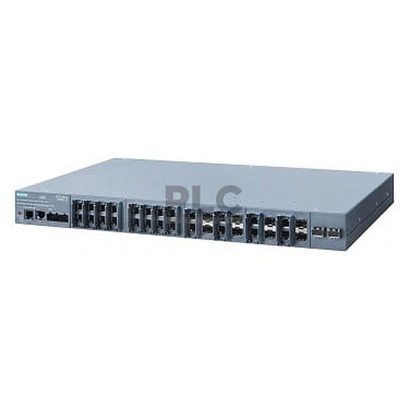 SCALANCE XR526-8C; managed IE switch; Layer 3 integrated; power supply 230 V AC; 24x 10/100/1000 Mbit/s RJ45; 8x 100/1000 Mbit/s SFP Combo; 2x 10 Gbit/S SFP+; in in total 26 ports can be used; error signaling contact; select/set pushbutton; PROFINET IO device; redundancy functions; office features (RSTP, VLAN, IGMP, ...); C-plug in scope of supply.