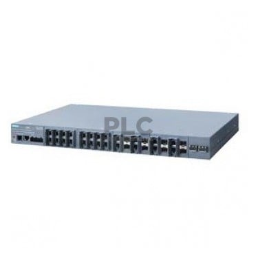 SCALANCE XR526-8C; managed IE switch; layer 3 with Key-Plug available; power supply 2x 230 V AC; 24x 10/100/1000 Mbit/s RJ45; 8x 100/1000 Mbit/s SFP Combo; 2x 10 Gbit/s SFP+; in total 26 ports can be used; error signaling contact; select/set pushbutton; PROFINET IO device; redundancy functions; Office features (RSTP, VLAN, IGMP, ...); C-PLUG in scope of supply.
