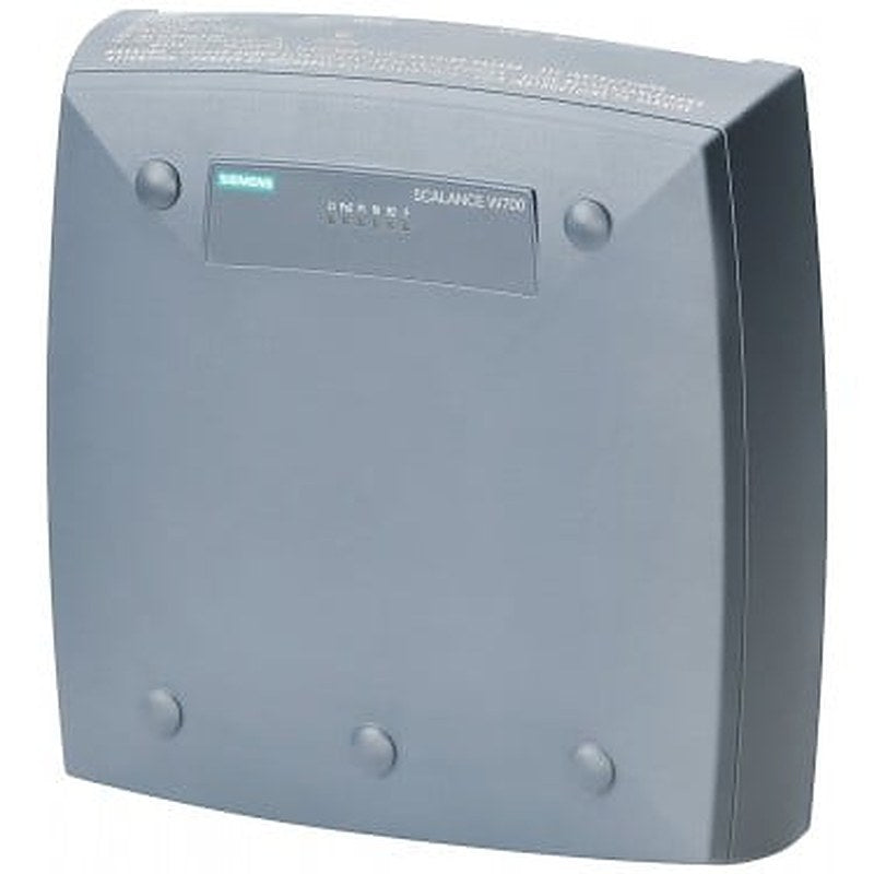 IWLAN Access Point, SCALANCE W786-2 RJ45, 2 radios, 6 R-SMA antenna port, iFeatures support via key plug, IEEE 802.11a/b/g/h/n, 2.4/5GHz, gross 450 Mbit/s per radio, 1x RJ45 max. 1 Gbit/s, PoE, redundant 24 V DC, terminal block, 110 - 230 V AC via PS791-2AC IP65, -40..+60 °C, plug slot, WPA2/802.11i/e, observe national approvals! CERT ID: EAPN-W2-RJ-E3, includes: MPCIE-R1-ABGN-U3, scope of delivery: Manuals on CD-ROM, German/English, 1x terminal block; for operation in the USA