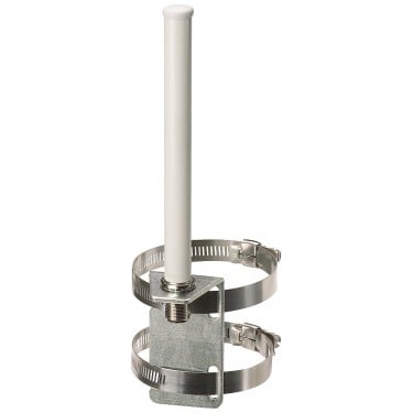 ANT793-6MN IWLAN antenna with omnidirectional characteristic incl. N-female plug: 5 dBi IP65 (-45-+70 °C), 5 GHz Wi-Fi compliance and observe national approvals; mounting on wall or mast; compact instructions as hard copy German/English scope of delivery: 1x ANT793-6MN, 1x terminating resistor TI795-1R .